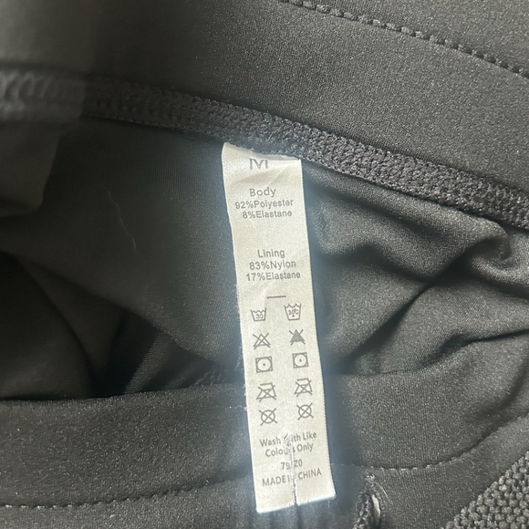 Halara High Waisted Drawstring Contrast Mesh Skirt Black Medium - Picture 6 of 6